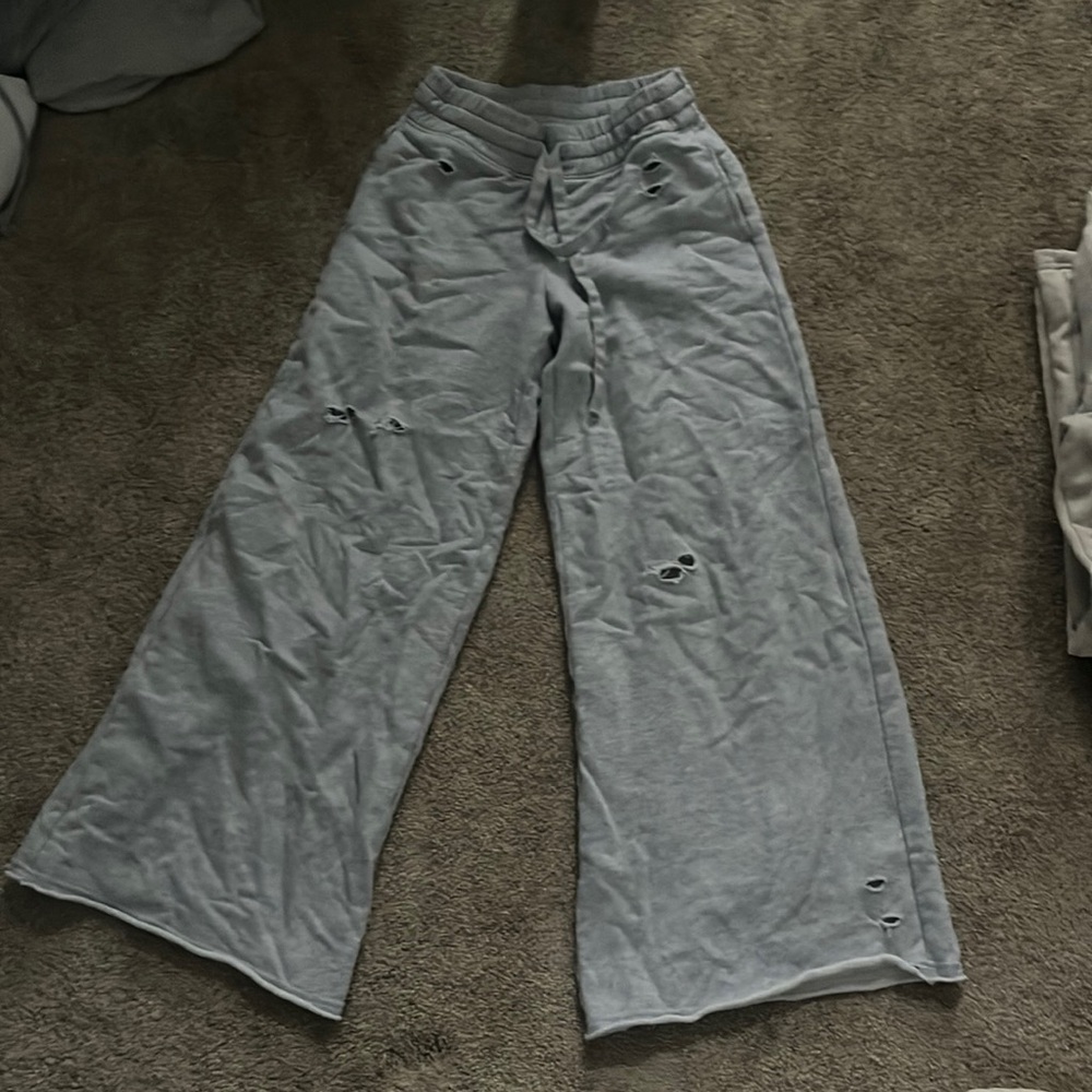 AERIE grey flared sweatpants